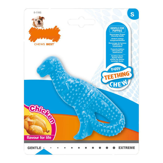 Mordedor de perro Nylabone Dinosaurio Pollo Nylon Cachorros  Comprati.