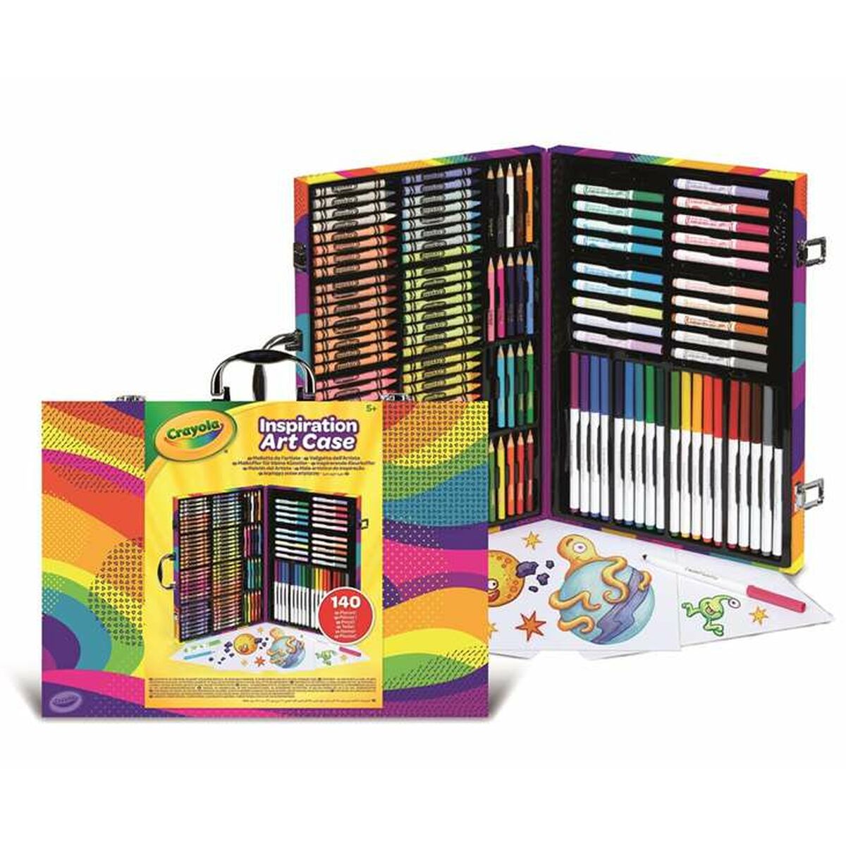 Set de pintura Crayola Rainbow 140 Piezas  Comprati.