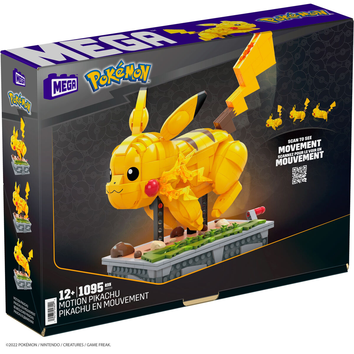 Kit de construcción Pokémon Mega Construx - Motion Pikachu 1095 Piezas  Comprati.