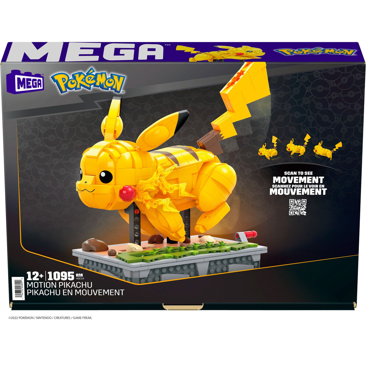 Kit de construcción Pokémon Mega Construx - Motion Pikachu 1095 Piezas  Comprati.