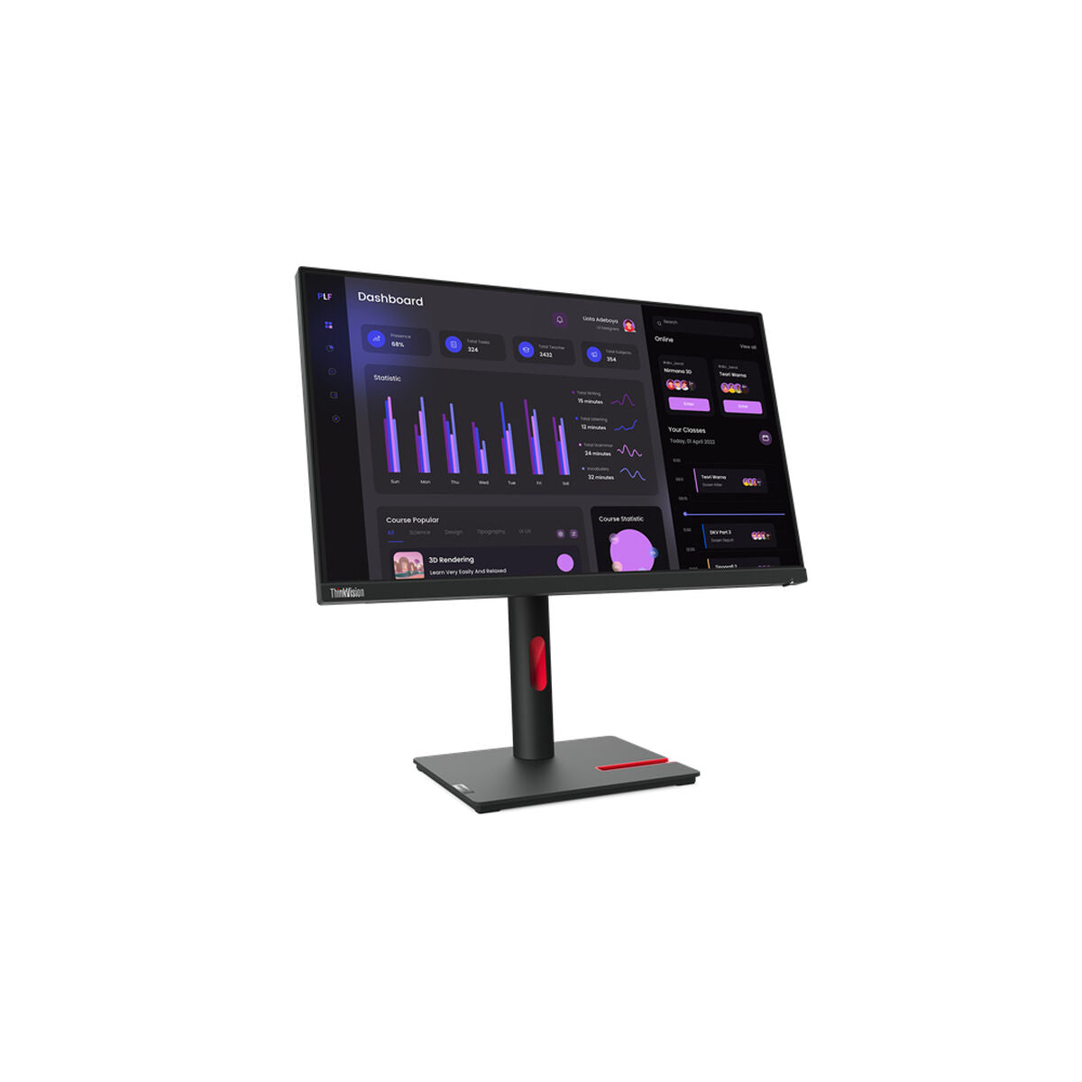 Monitor Lenovo ThinkVision T24i-30 Full HD 23,8" LED IPS Flicker free 60 Hz  Comprati.