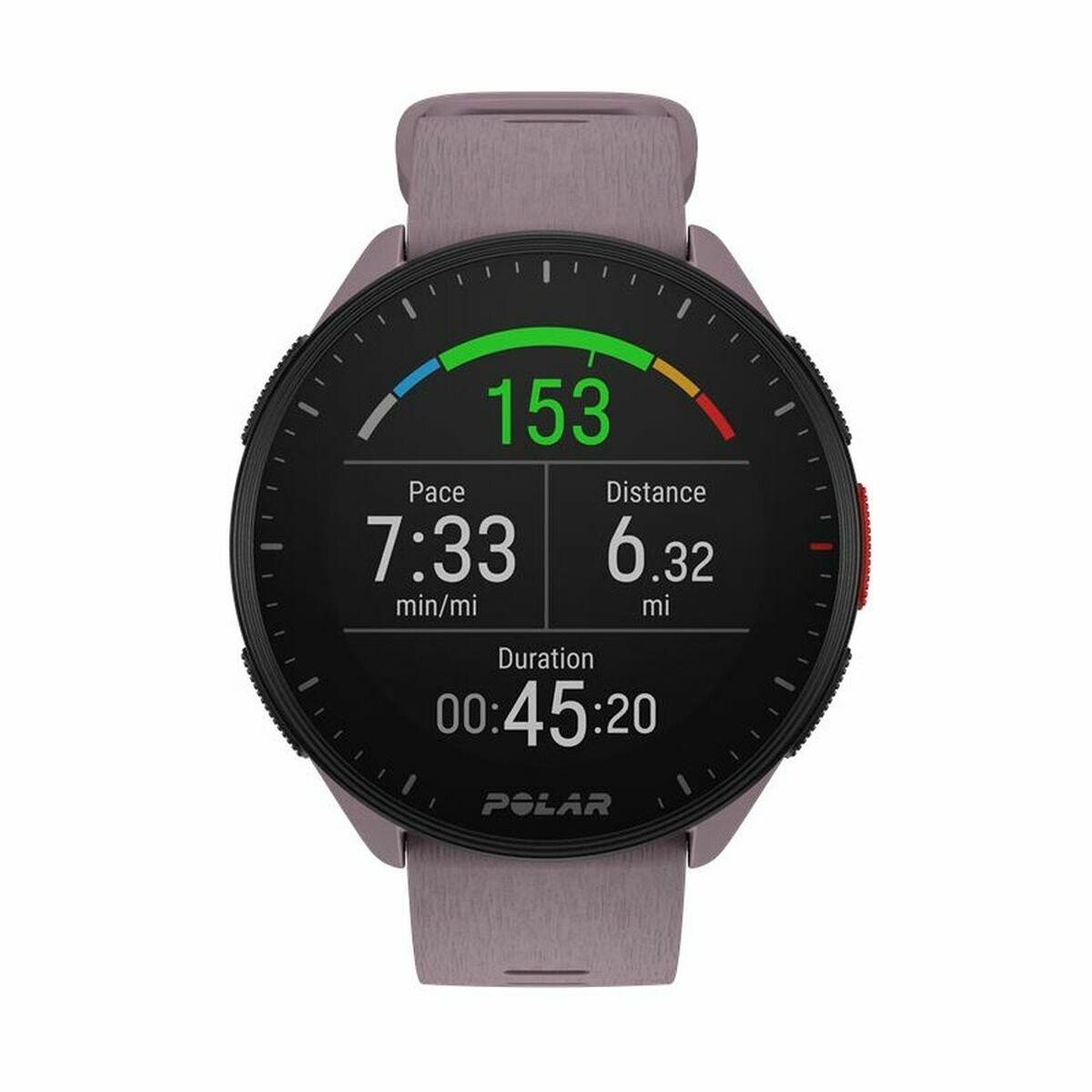 Smartwatch con Podómetro Running Polar Morado 1,2"  Comprati.