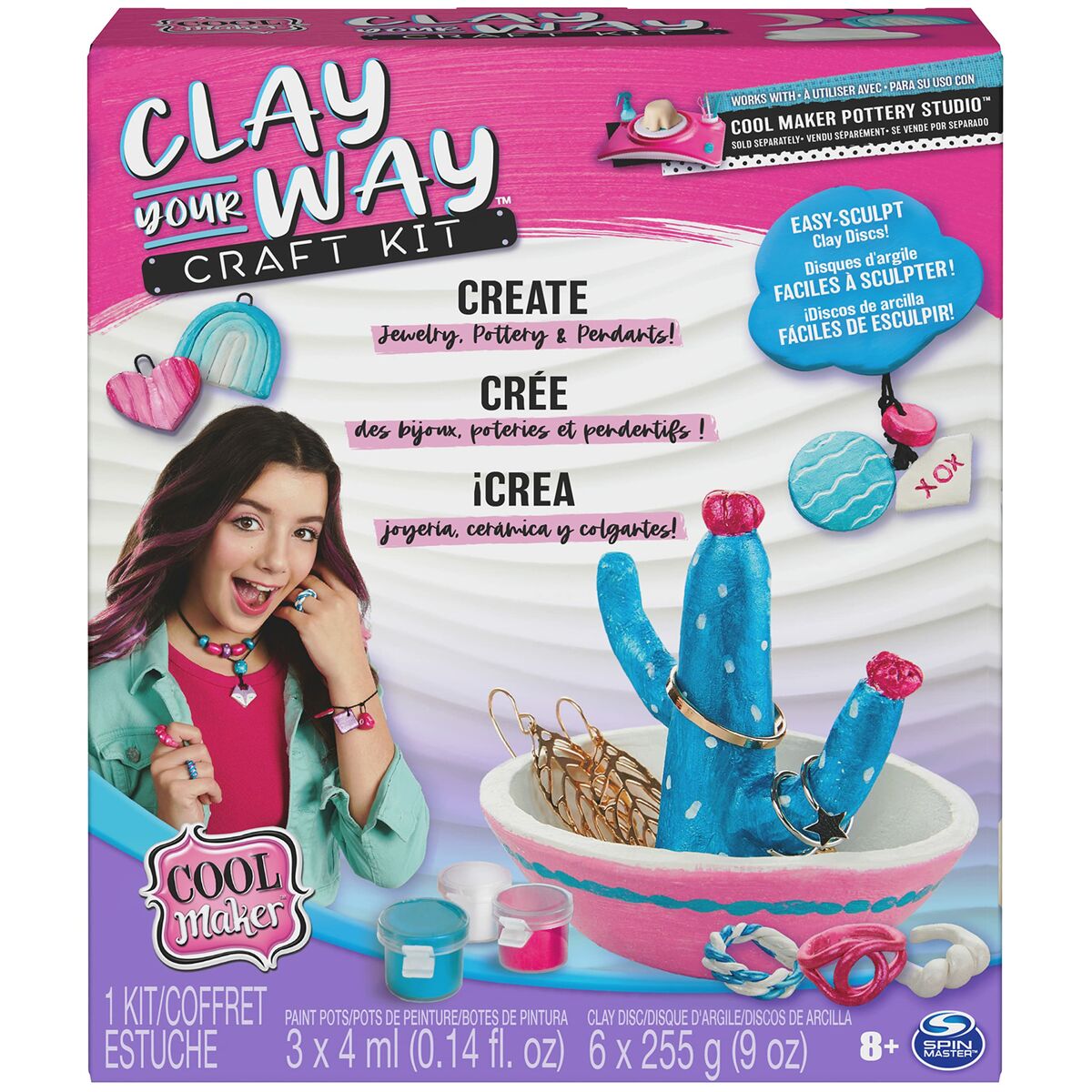 Kit Creación de Pulseras y Collares Spin Master Clay your way Plástico  Comprati.