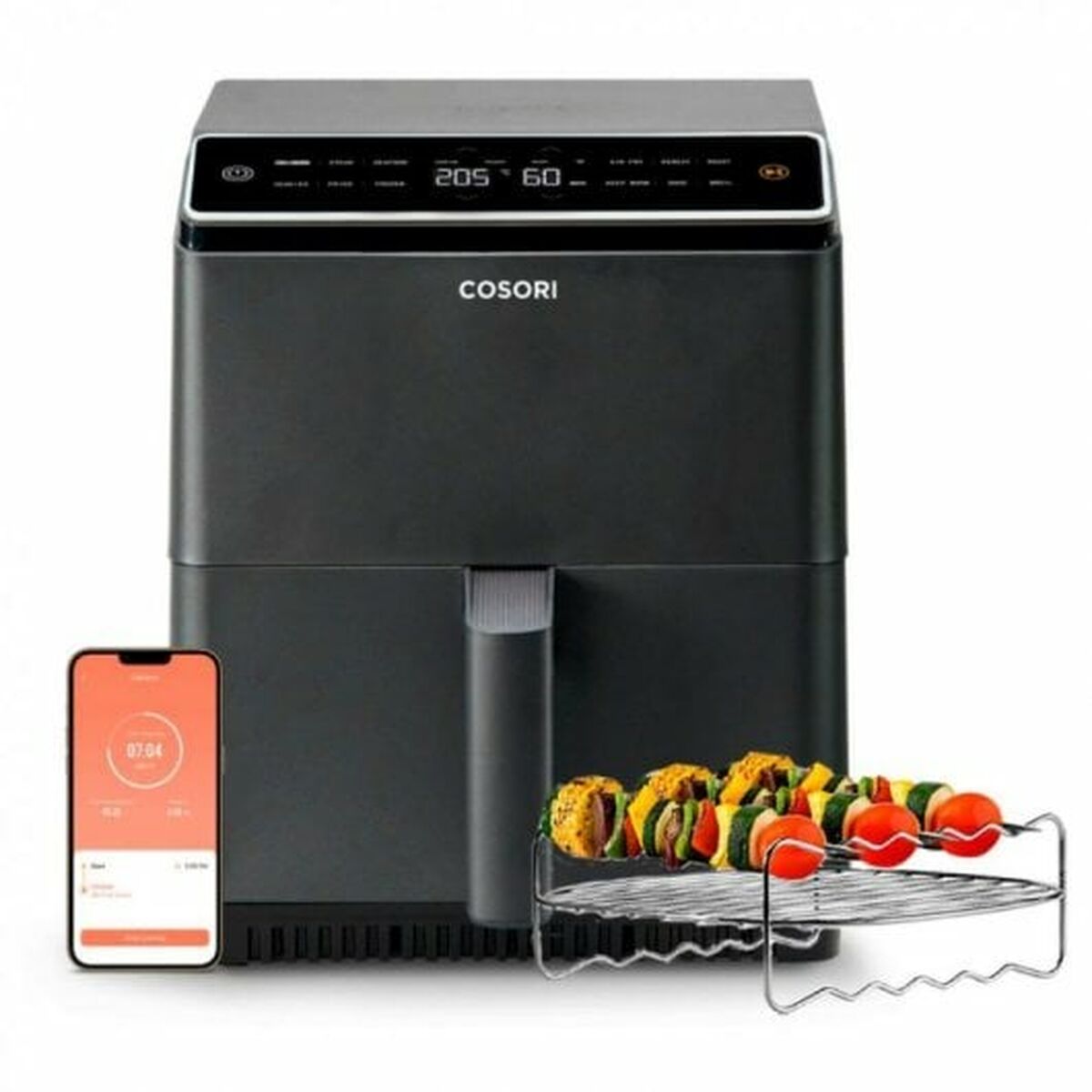 Freidora de Aire Cosori Dual Blaze Chef Edition Negro 1700 W 6,4 L  Comprati.