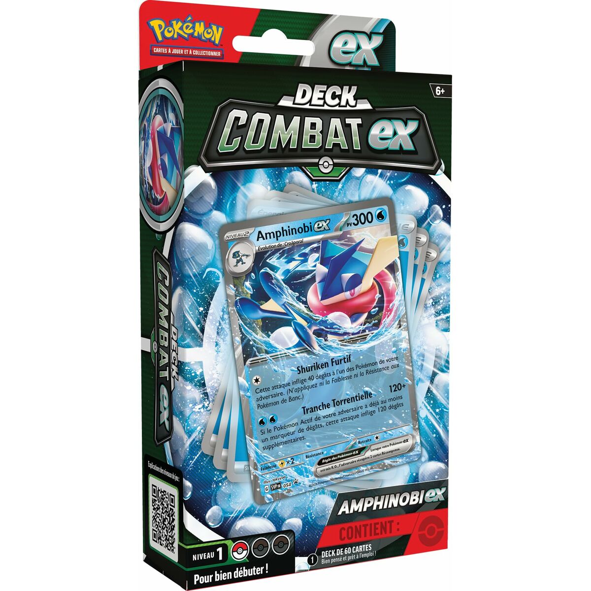 Mazo de Cartas Pokémon Combat EX: Greninja & Kangashkan (FR)  Comprati.