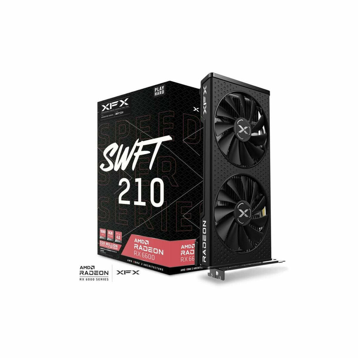 Tarjeta Gráfica XFX RX-66XL8LFDQ AMD Radeon RX 6600 8 GB GDDR6  Comprati.