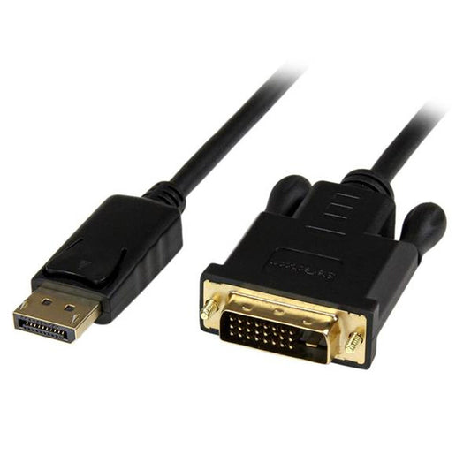 Adaptador DisplayPort a DVI Startech DP2DVIMM6BS Negro 1,8 m  Comprati.