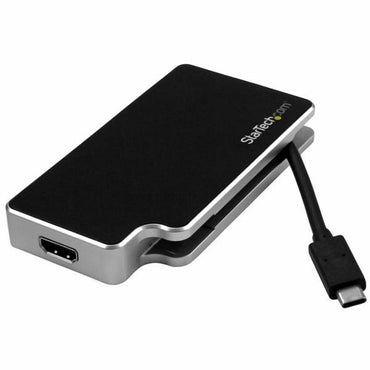 Adaptador USB C a VGA/HDMI/DVI Startech CDPVGDVHDB           Plata  Comprati.