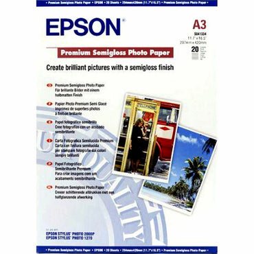 Papel Fotográfico Satinado Epson 2357145 A3 20 Hojas (1 unidad)  Comprati.