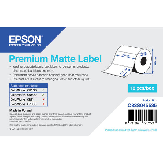 Etiquetas para Impresora Epson C33S045535 Blanco  Comprati.