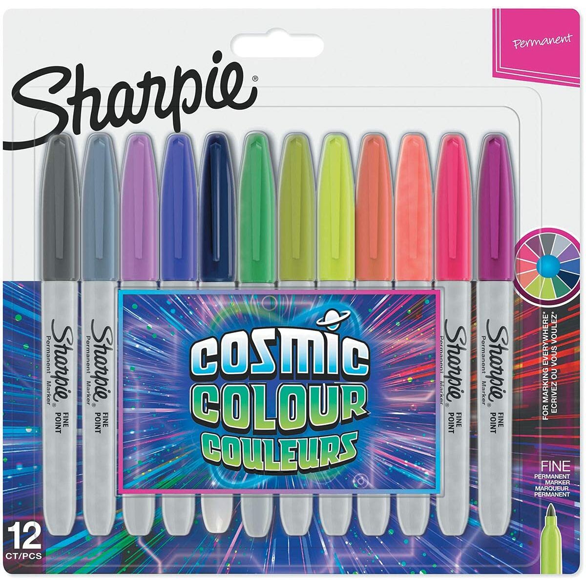 Set de Rotuladores Sharpie Cosmic Multicolor 12 Piezas  Comprati.