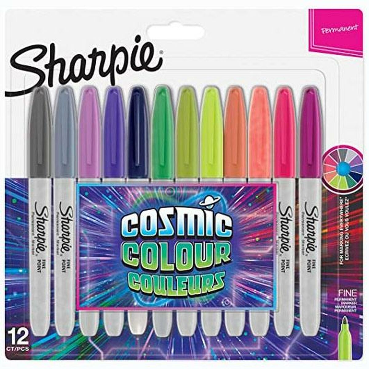 Set de Rotuladores Sharpie Cosmic Multicolor 12 Piezas  Comprati.