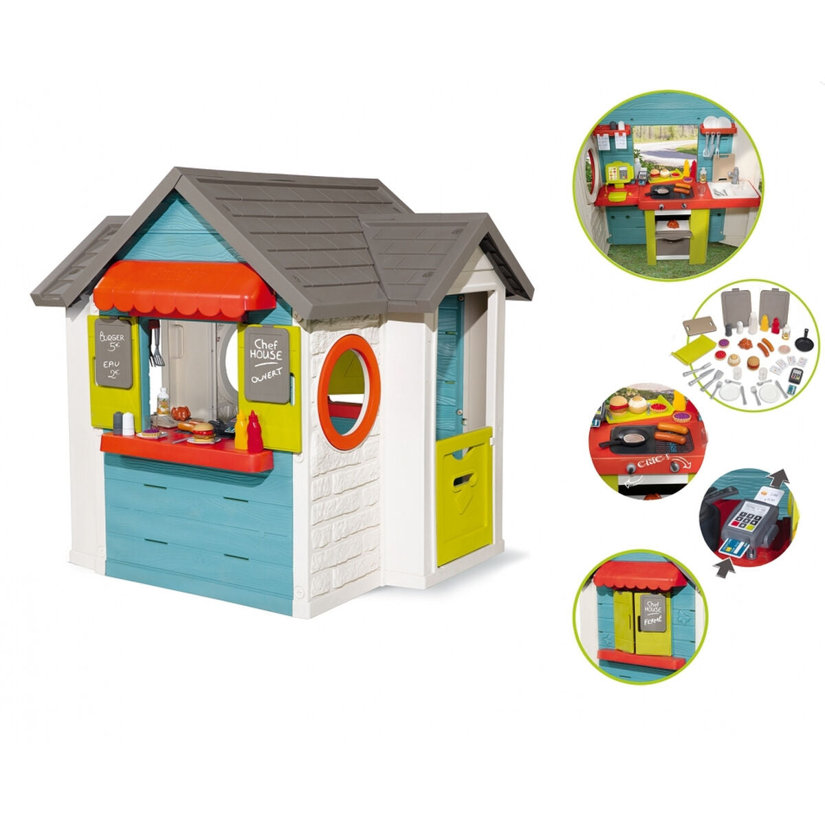 Casa Infantil de Juego Smoby Chef House 135,7 x 124,5 x 132 cm  Comprati.