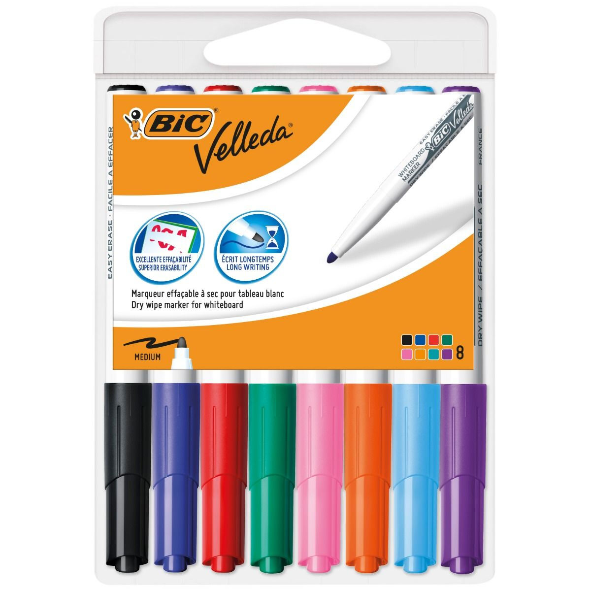 Rotulador para Pizarra Bic 1199001748 Poliestireno 8 Piezas (8 Piezas)  Comprati.