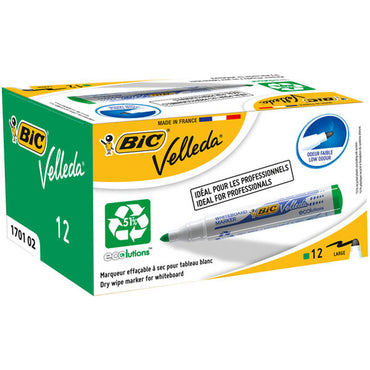 Rotuladores de tiza líquida Bic Velleda Ecolutions 1701 Verde (12 Piezas)  Comprati.