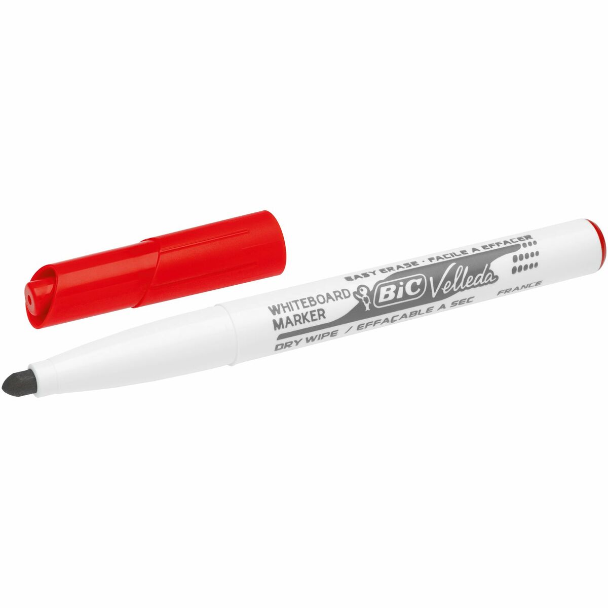 Rotulador Bic Velleda 1741 Pizarra blanca Rojo (12 Unidades)  Comprati.