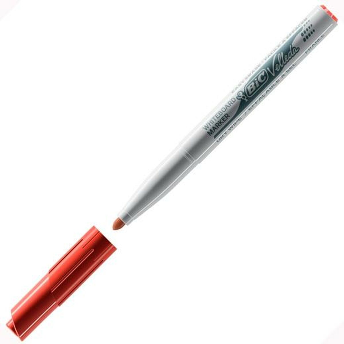 Rotulador Bic Velleda 1741 Pizarra blanca Rojo (12 Unidades)  Comprati.