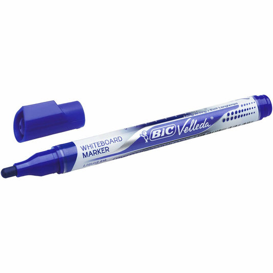 Rotulador Bic Velleda Azul (12 Piezas)  Comprati.