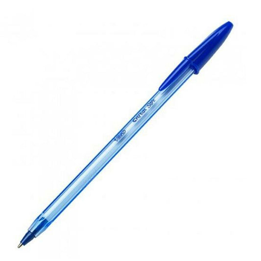 Bolígrafo Bic Cristal Soft Transparente 1-2 mm Azul 50 Piezas  Comprati.