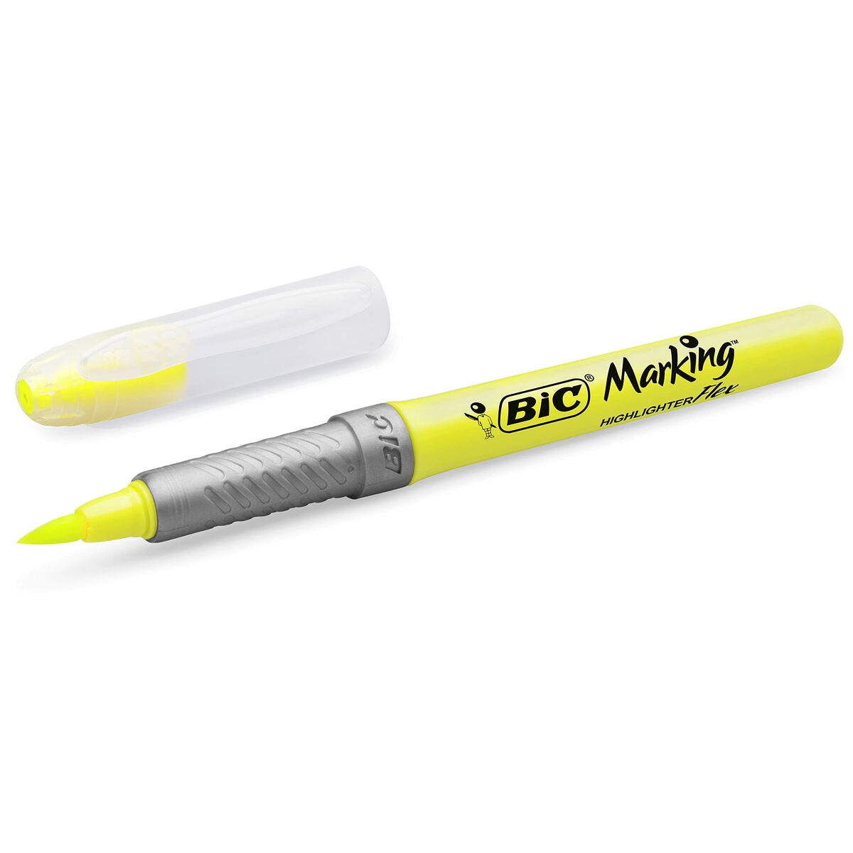 Marcador Fluorescente Bic Highlighter Flex Amarillo 12 Piezas  Comprati.