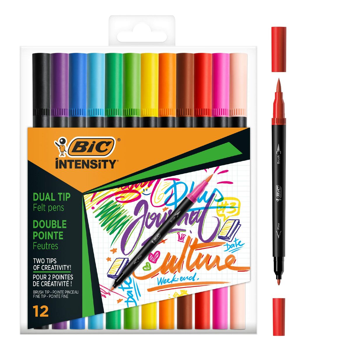 Set de Rotuladores Bic Intensity 12 Piezas Multicolor  Comprati.