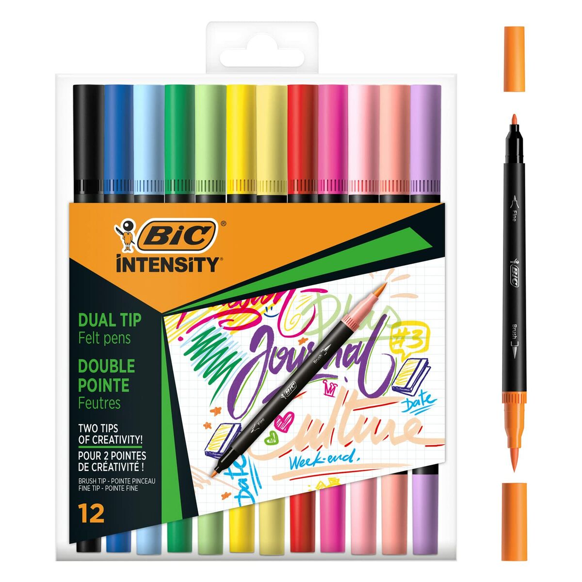 Set de Rotuladores Bic Intensity 12 Piezas Multicolor  Comprati.