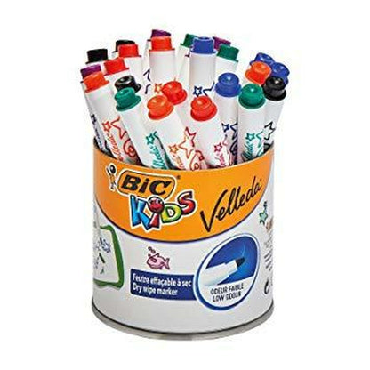 Set de Rotuladores Bic Kids Mini Velleda 24 Piezas Pizarra blanca Multicolor  Comprati.