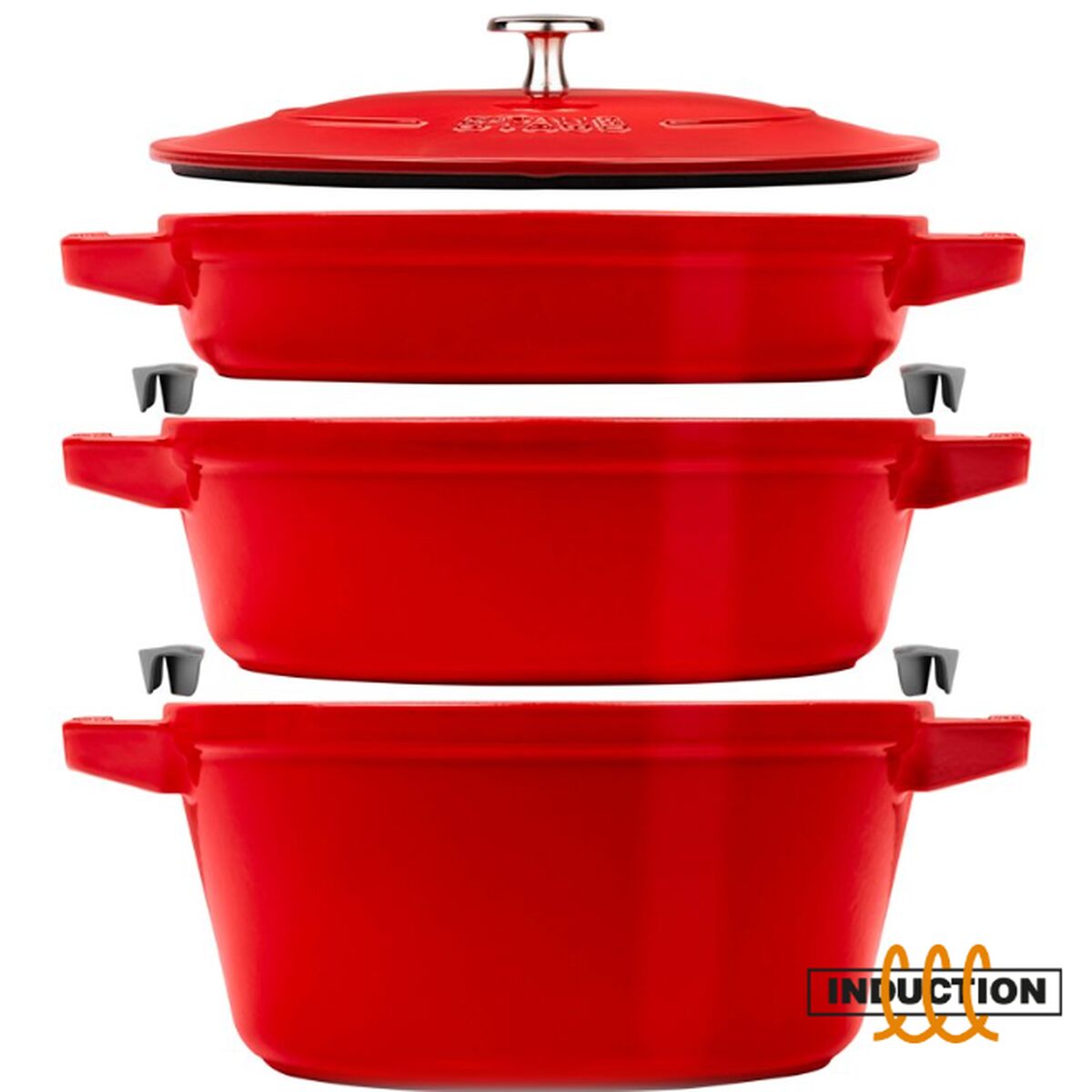 Bandeja para Horno Zwilling La Cocotte Rojo Hierro Fundido Ø 24 cm (3 Unidades)  Comprati.