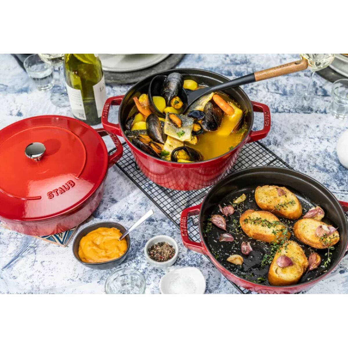 Bandeja para Horno Zwilling La Cocotte Rojo Hierro Fundido Ø 24 cm (3 Unidades)  Comprati.