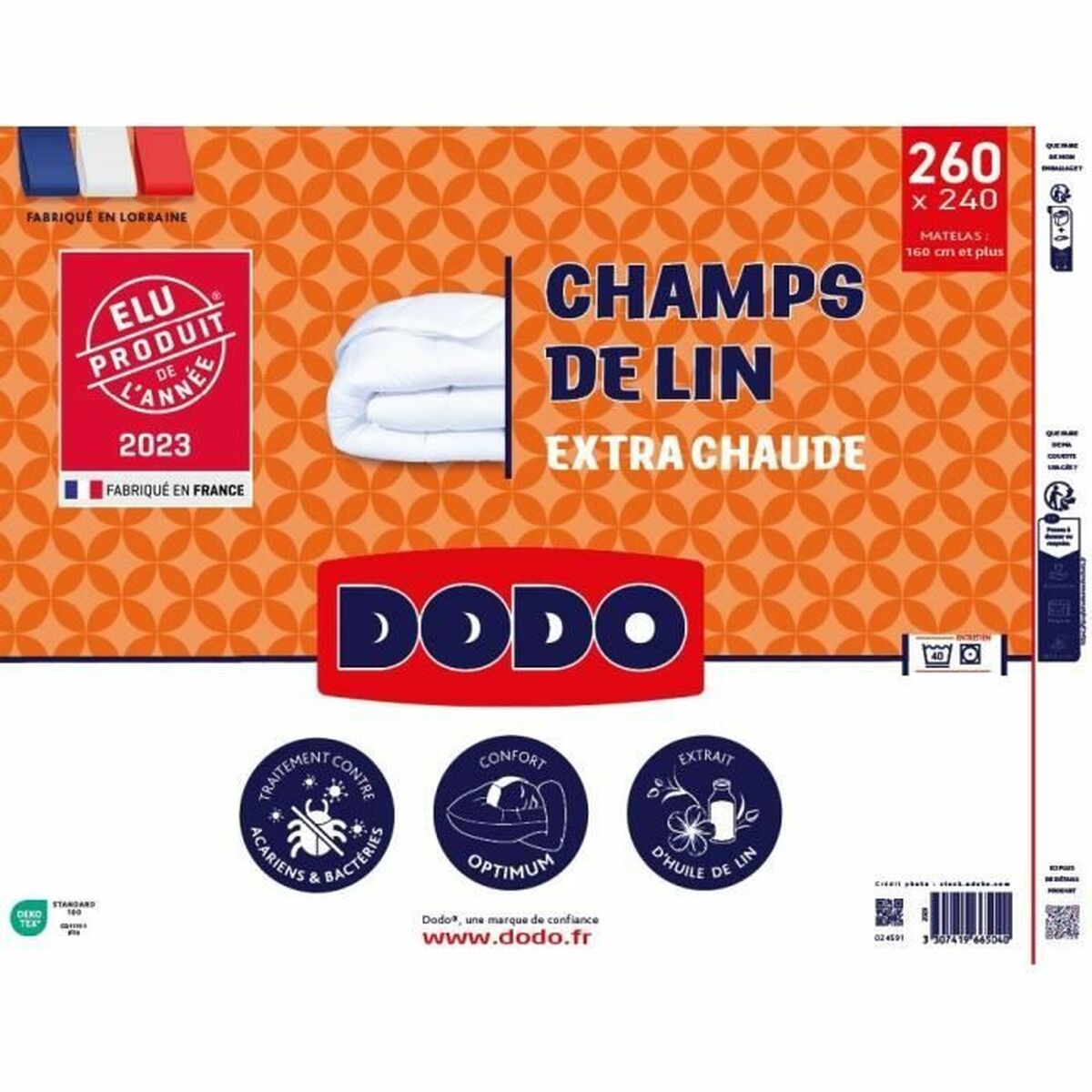 Relleno Nórdico DODO Champs de Lin 240 x 260 cm Blanco 450 g/m²  Comprati.