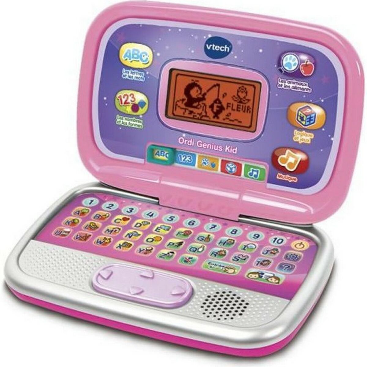 Ordenador portátil Vtech Ordi Genius Kid Juguete educativo Rosa Interactivo Francés (FR)  Comprati.