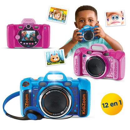 Cámara de fotos infantil Vtech Kidizoom Duo DX Azul  Comprati.