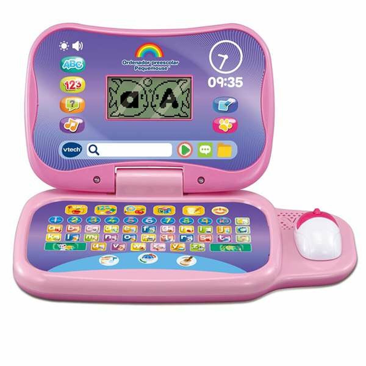 Ordenador de juguete Vtech Pequemouse ES 32,5 x 7,8 x 33 cm Rosa  Comprati.