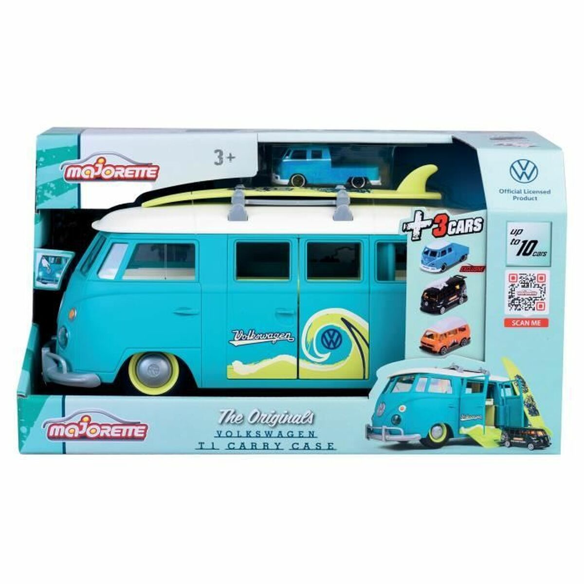 Playset de Vehículos Majorette Volkswagen T1 Carry Case Azul  Comprati.