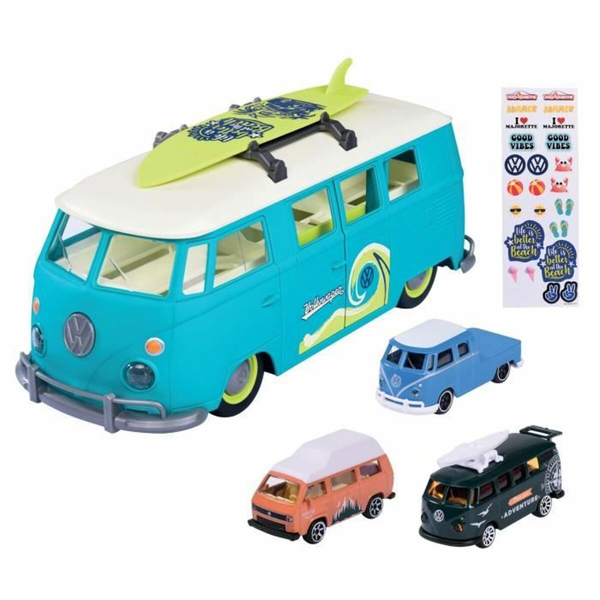 Playset de Vehículos Majorette Volkswagen T1 Carry Case Azul  Comprati.