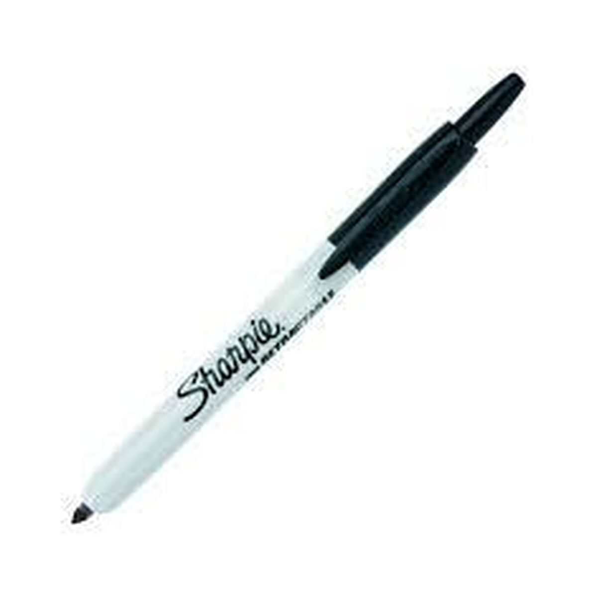 Rotulador permanente Sharpie Fine Retráctil Negro 12 Unidades  Comprati.