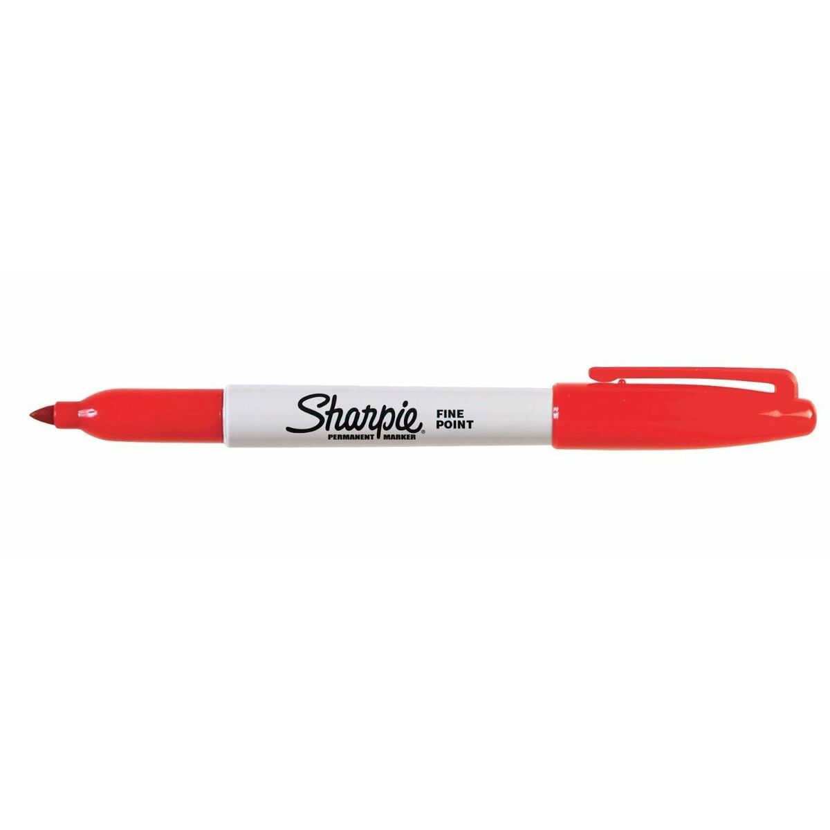 Rotulador permanente Sharpie Fine Point Rojo (12 Unidades)  Comprati.