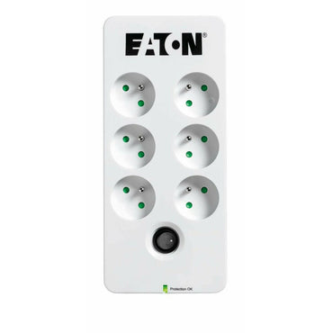 Regleta Enchufes 6 Tomas con Interruptor Eaton PB6F Blanco (1,5 m)  Comprati.