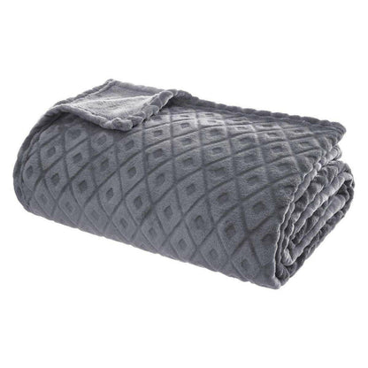 Manta Atmosphera Plaid Winter Rhombus Gris (230 x 180 cm)  Comprati.