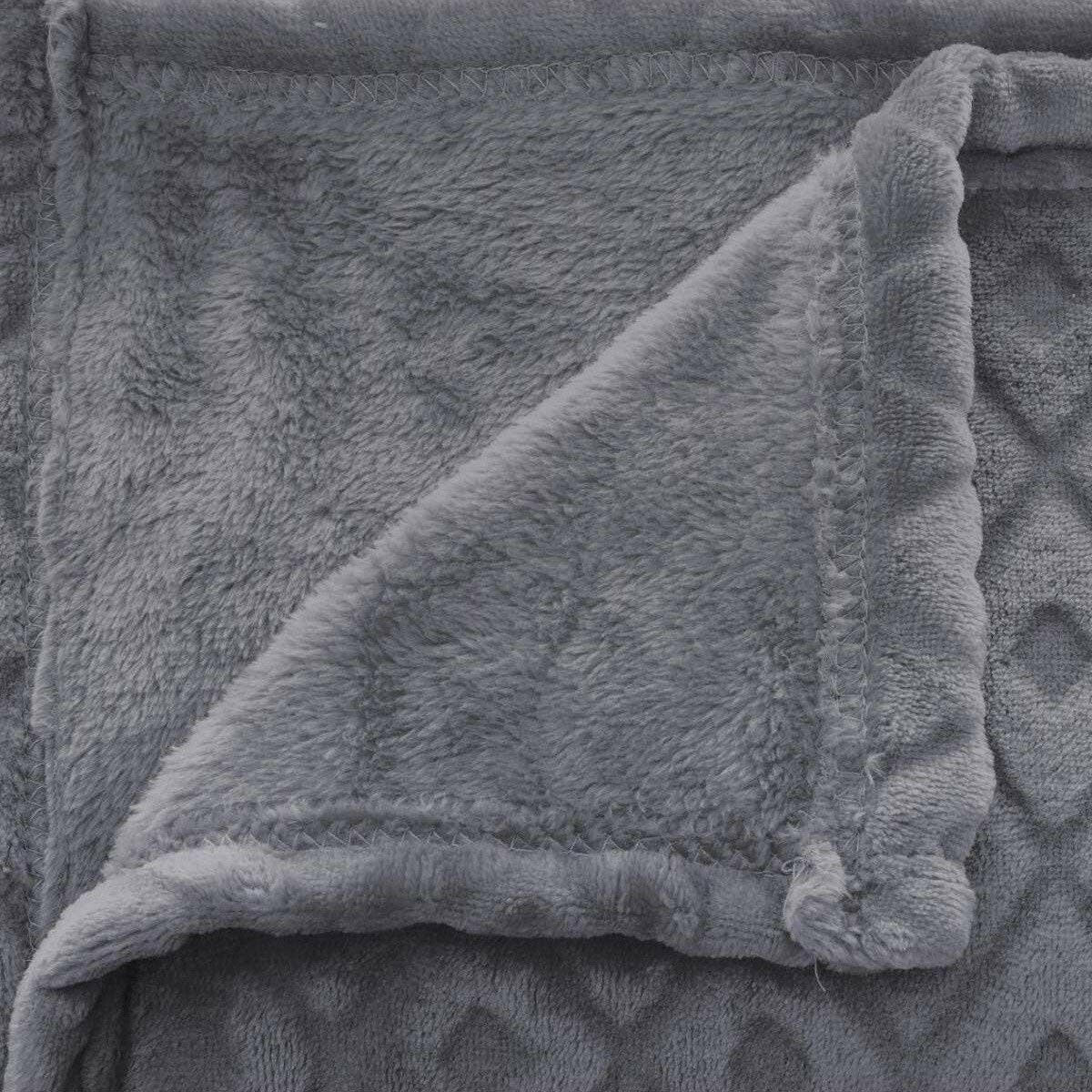 Manta Atmosphera Plaid Winter Rhombus Gris (230 x 180 cm)  Comprati.