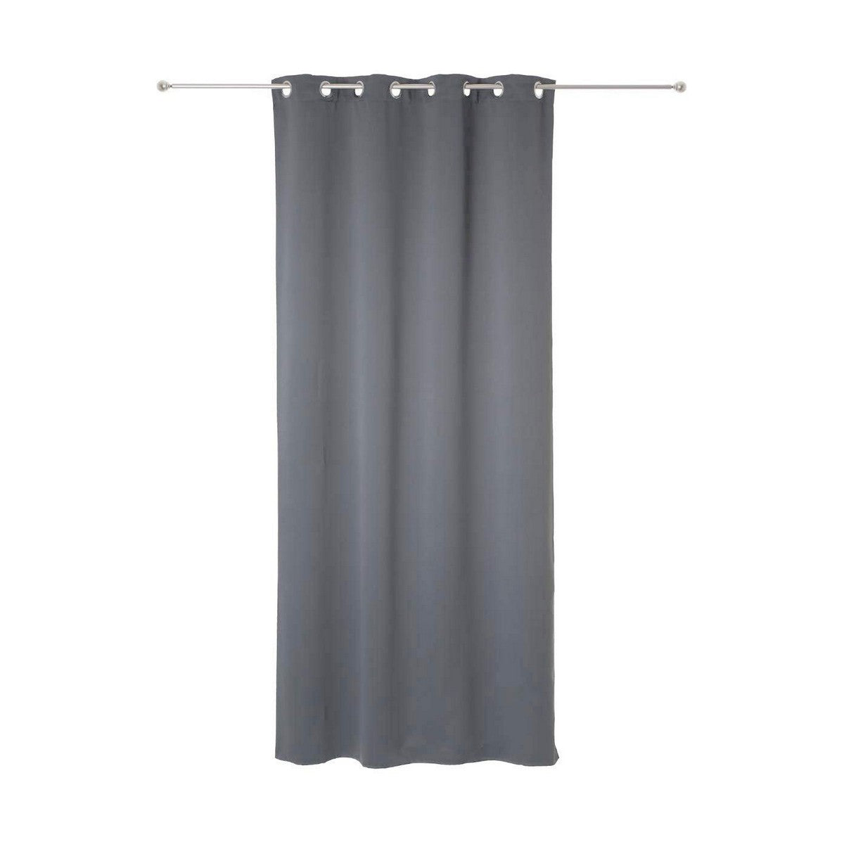 Cortinas Atmosphera Opaco Gris Poliéster 2 Unidades (135 x 240 cm)  Comprati.