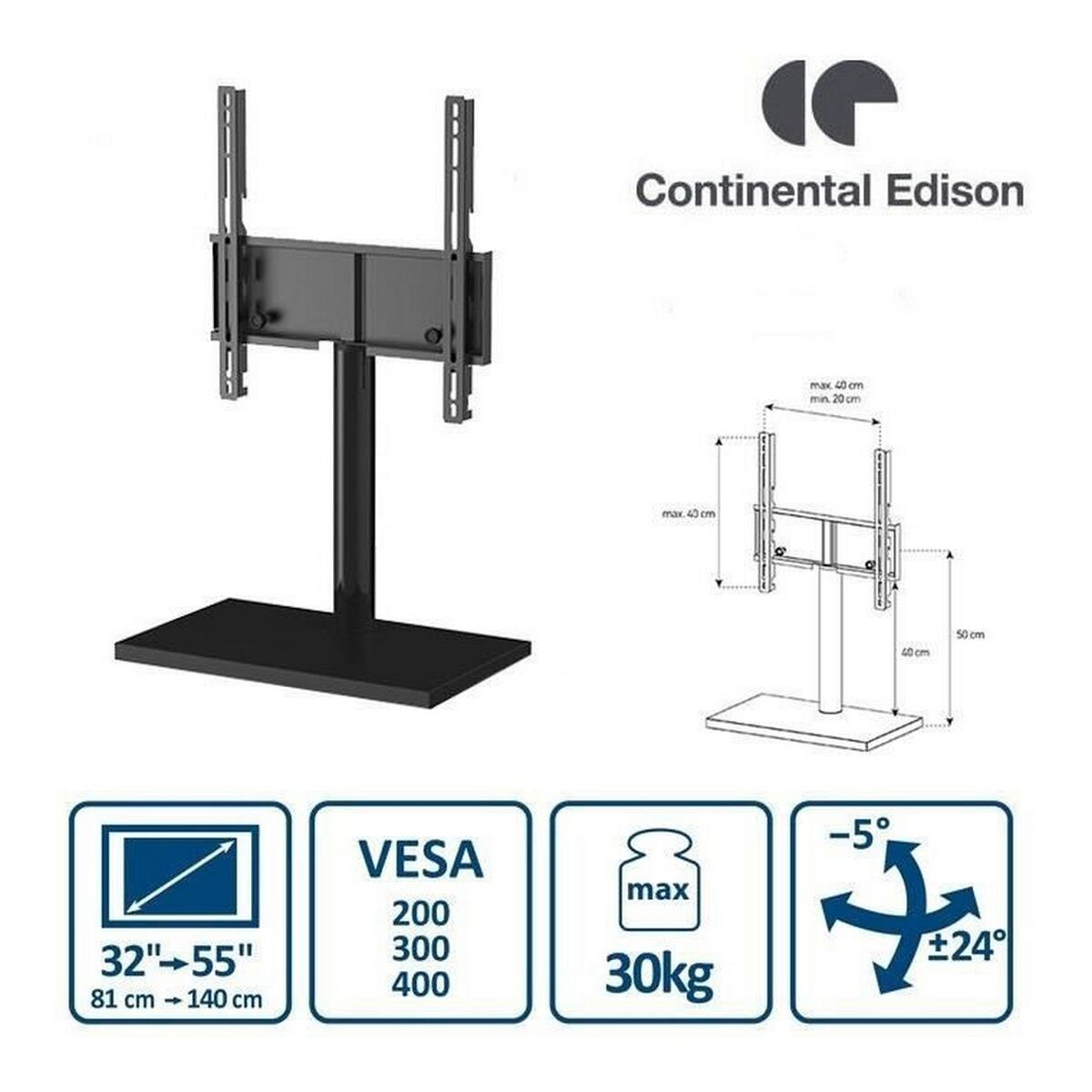 Soporte TV Continental Edison (32"-55")  Comprati.