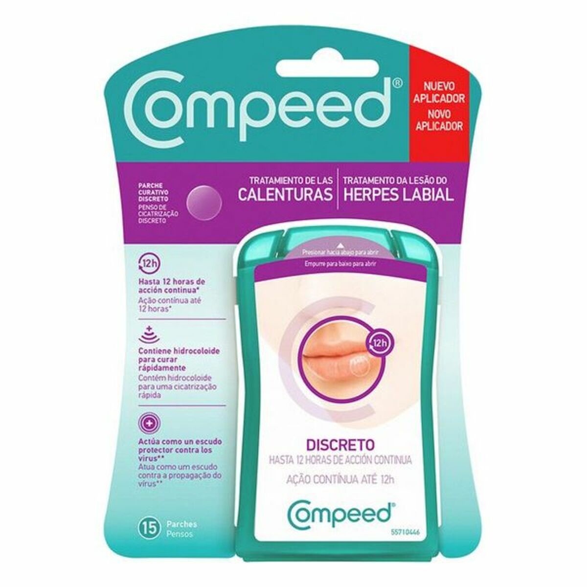 Parches para el Herpes Labial Compeed Calenturas 15 Unidades (15 uds)  Comprati.