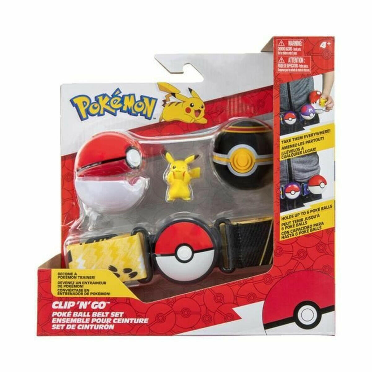 Figuras de Acción Bandai Pokémon Clip belt 'N' Go Pikachu  Comprati.