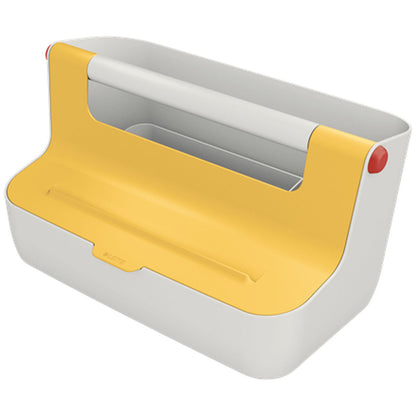 Caja de Almacenamiento Leitz Cosy Amarillo ABS 21,4 x 19,6 x 36,7 cm Asa de transporte  Comprati.