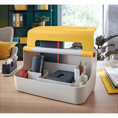 Caja de Almacenamiento Leitz Cosy Amarillo ABS 21,4 x 19,6 x 36,7 cm Asa de transporte  Comprati.