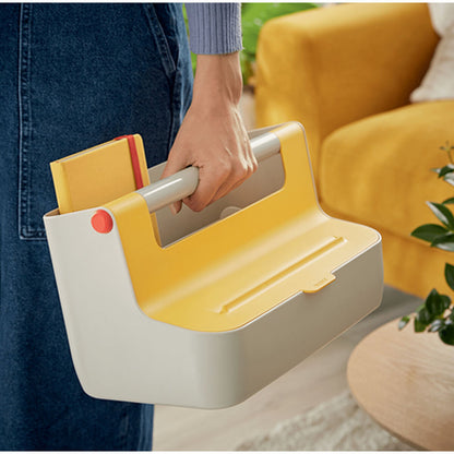 Caja de Almacenamiento Leitz Cosy Amarillo ABS 21,4 x 19,6 x 36,7 cm Asa de transporte  Comprati.