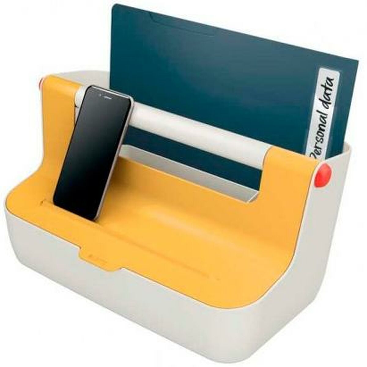 Caja de Almacenamiento Leitz Cosy Amarillo ABS 21,4 x 19,6 x 36,7 cm Asa de transporte  Comprati.