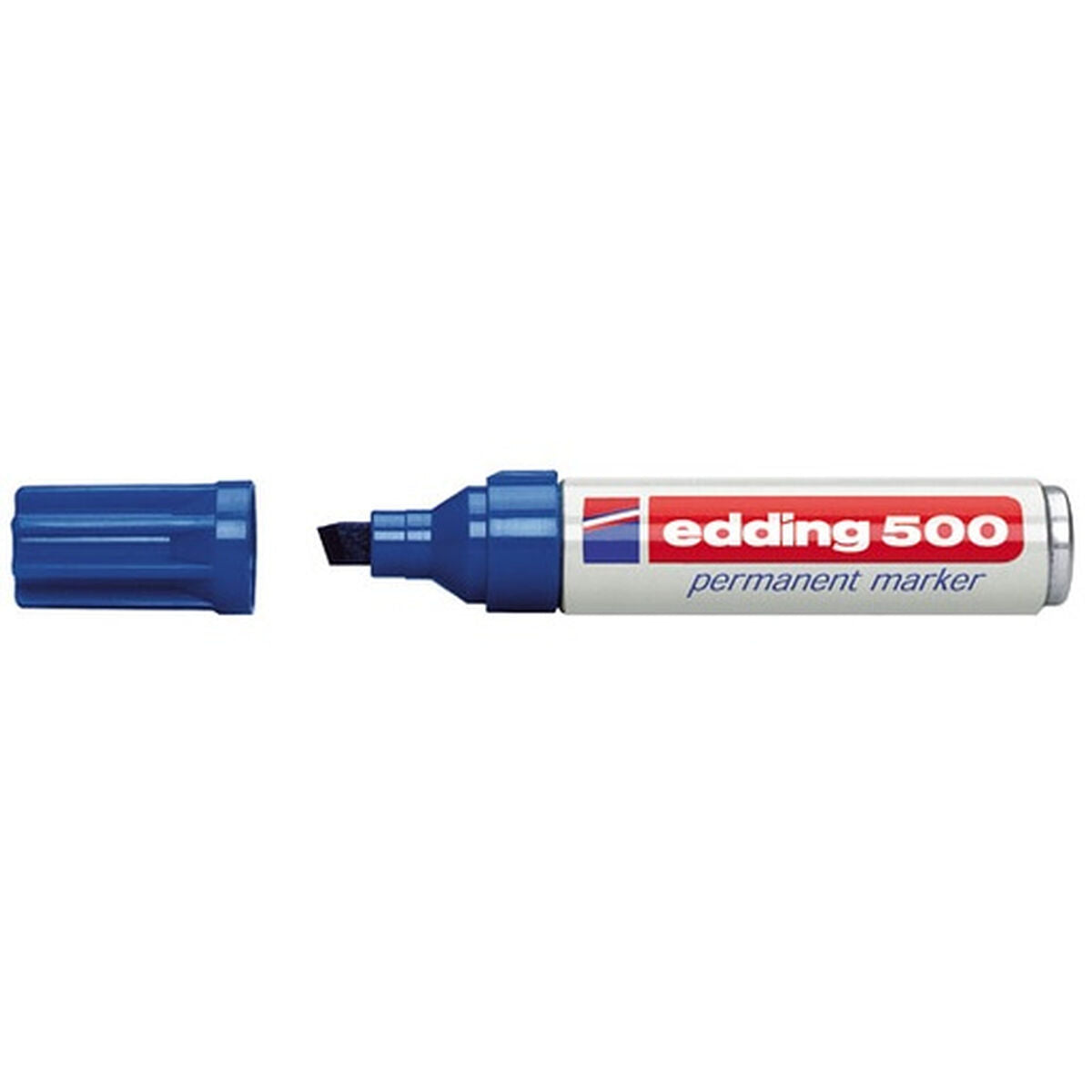 Rotulador permanente Edding 500 Azul (10 Unidades)  Comprati.