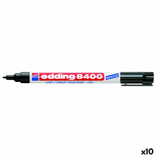 Rotulador permanente Edding e-8400 Negro (10 Unidades)  Comprati.